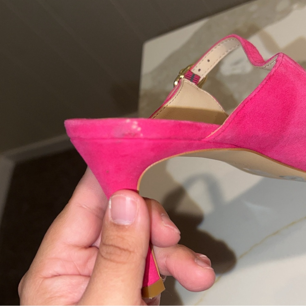 STUART WEITZMAN Pink Suede Heel - Picture 8 of 12